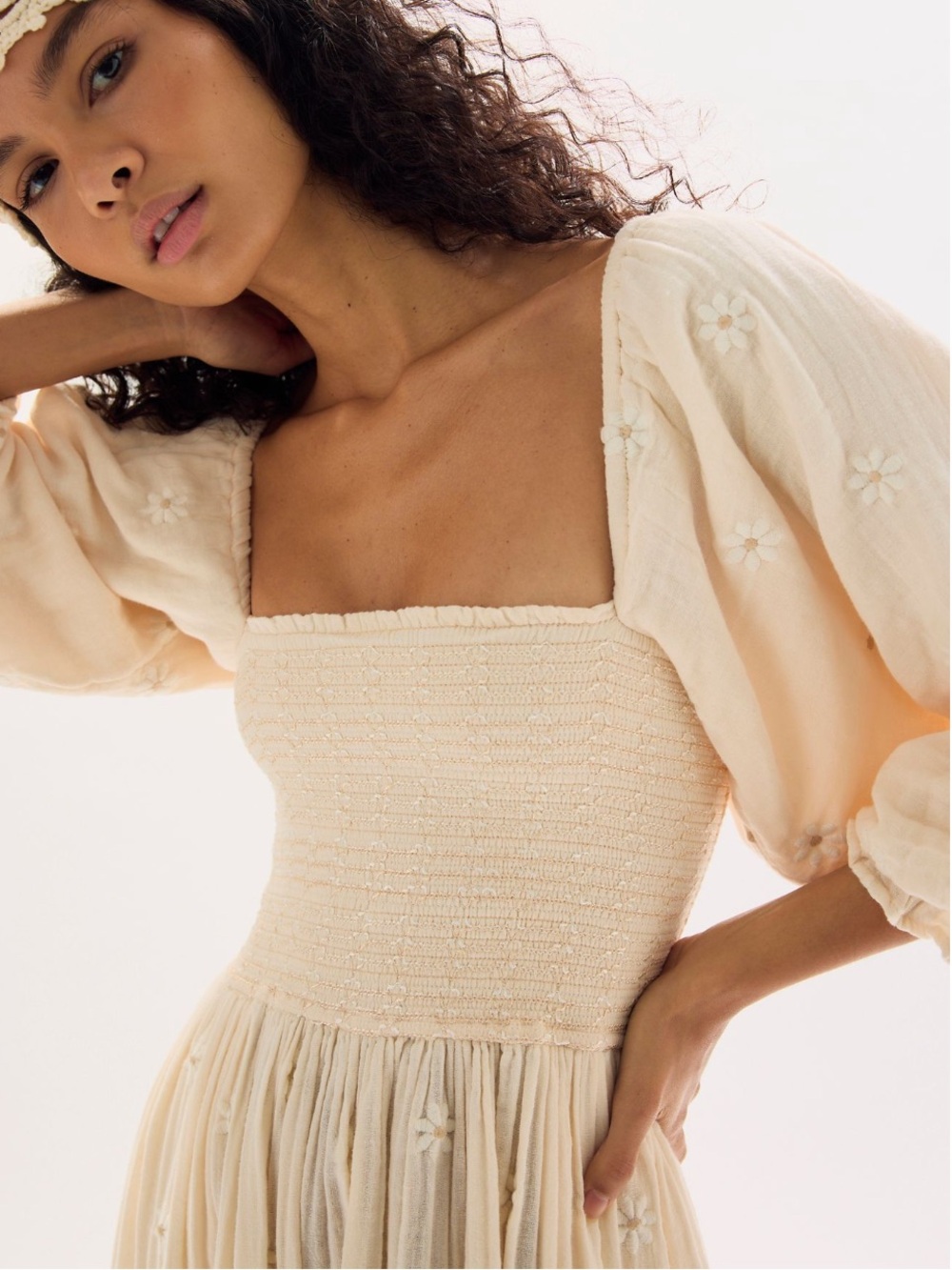 Free People Dahlia Embroidered Maxi Dress